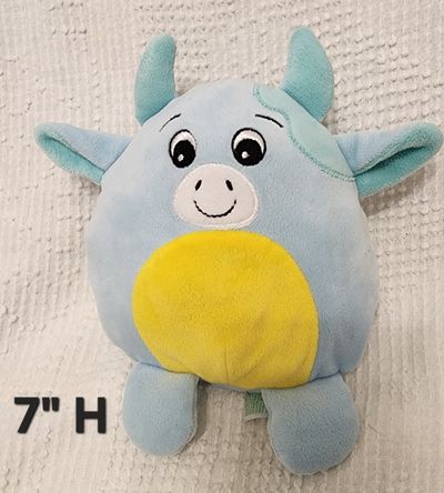 BLUE COW PLUSH DOLL