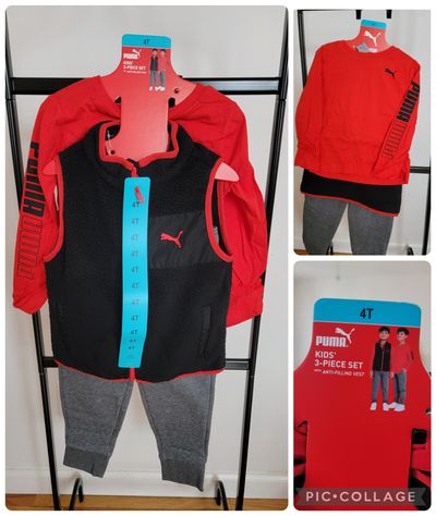 Puma NWT 3 pcs Vest Set 4T