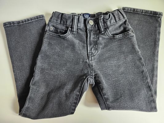 Gap Denim Pants Gray stretch straight jeans size 5 excellent condition 5T/5