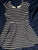Children's place Navy and white striped dress 7-8