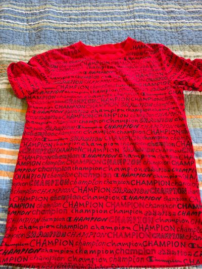 Champion Red Logo Shirt 10-12