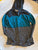 Smiths American size 8 Navy blue teal and white stripes long sleeve shirt 7-8