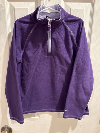 Champion Half zip purple fleece sweatshirt 7-8