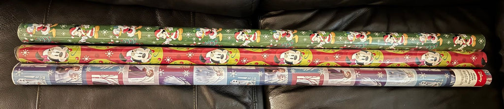 Disney NEW- Holiday Wrapping Paper -3pcs