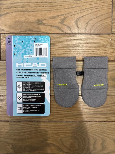 Brand New Head grey mittens Mittens Toddler (2-4 yrs)