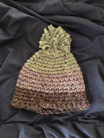 Crochet Winter Hat  Toddler (2-4 yrs)