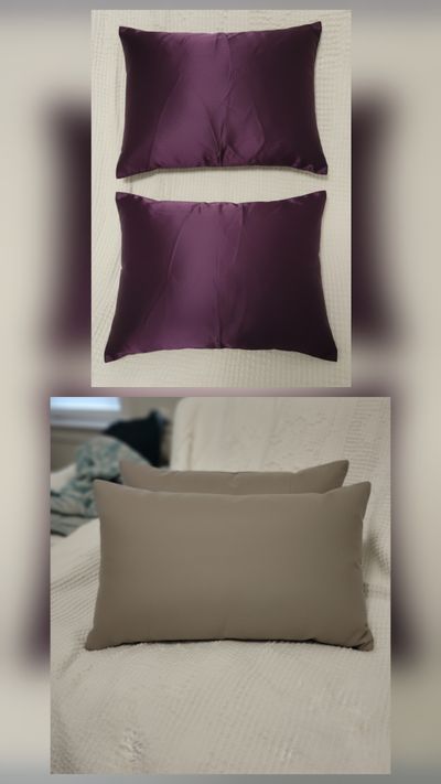 2 PILLOW CASE 2 SIDE COLOR AND BED SKIRT TWIN SIZE 2nd pic color