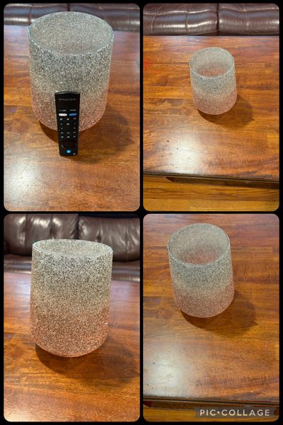 Vase/large candle holder.