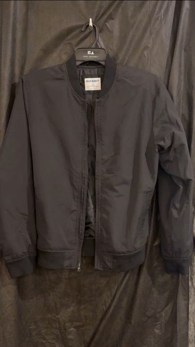 OLD NAVY SIZE - M BLACK ZIP UP JACKET NO HOOD 18-20