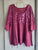 Roamans short sleeved shirt size 22/24 1x Pink Women's 1X