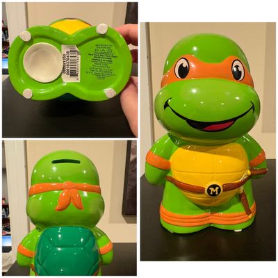 TMNT Teenage Mutant Ninja Turtles Perfect condition 9 inch Mikey bank
