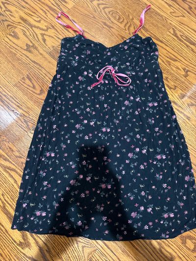 GAPbody Sleeveless black floral nightgown Women's - S