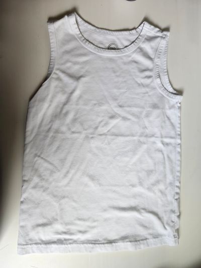 Wonder nation white tank top Size s 6-7 6T/6