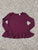 Old navy Burgundy heathered long sleeve ruffle bottom shirt 4T