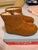 Cat and Jack Brown Suede Boots Worn Once 8 (Lil' Kid)