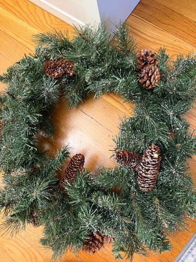 Unknown Frosted pine cone wreath