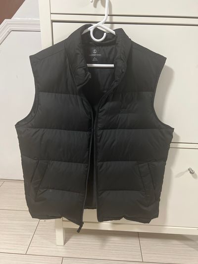 Lands End Black vest warm Men's - L