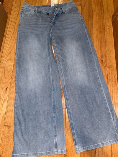 Halara TikTok viral wide leg light wash stretch jeans Women's - XS