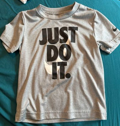 Nike Grey dri-fit tee 4T