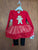 Blueberri blvd NEW 2 piece orig 64.00 Christmas dress with black leggings and red tutu 3T