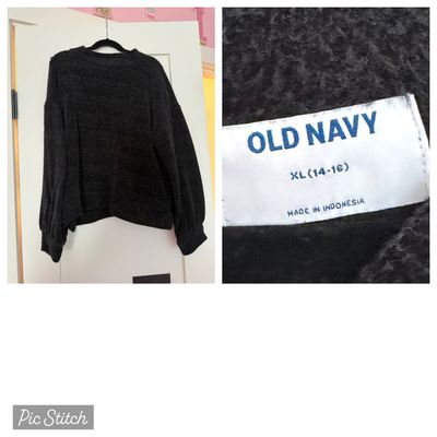 Old navy Girls black soft sweater 14-16