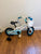 Liv Adore 12 inch blue and white girls bike w basket and bell 12 Kids Bike
