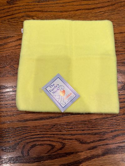 Turtle fur fleece neck warmer new with tags Bright yellow - 1 of 3