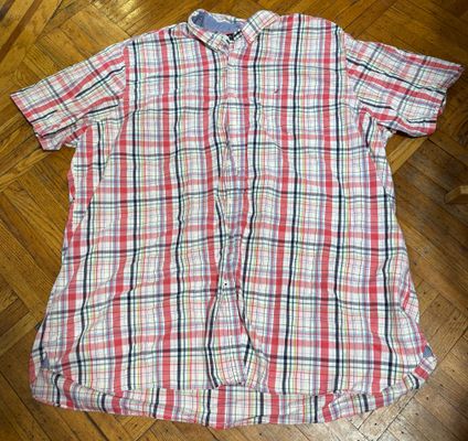 Nautica  plaid   4xl button down dress shirt tall  Men's - 4X