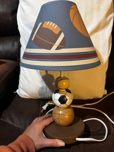 Sports Lamp Lamp with baseball, football, soccer, basketball