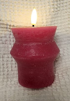 NEW LED WAX CANDLE batteries operator 3" high