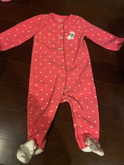 Carters 9 months warm one piece button up with feet. 9 Months