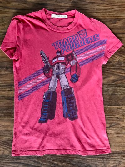 Mighty fine Red transformer ss shirt Junior S - 2