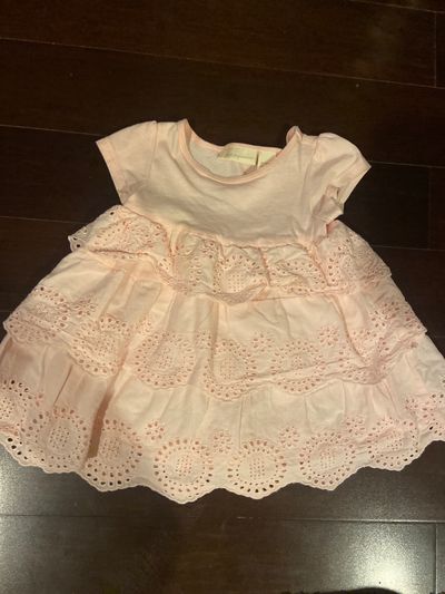 First impressions Light pink dress 12 Months