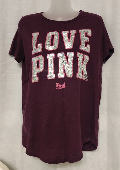 VICTORIA SECRET SPORT SHIRT Burgundy color like NEW Women's - S