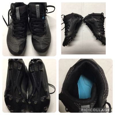 New balance BURN X Cleats like new size 5.5 women New balance BurnX black sport cleats like new size 5.5 women