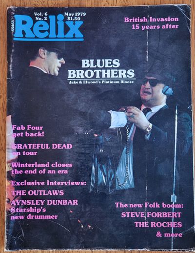 Relix Vol. 6 No. 2 1979 Blues Brothers John Belushi Relix Magazine No Label