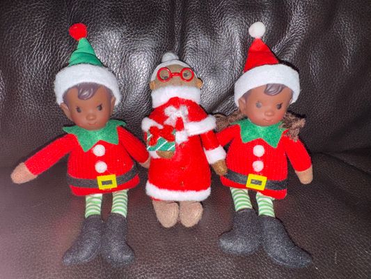 Target Grandma & 2 Elfs Ornaments-3pcs
