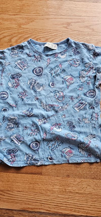Zara Excellent condition cool graphic T shirt 6T/6