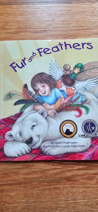 Title "Fur and Feathers" Brand new fiction that teaches kids about diff animal coverings
