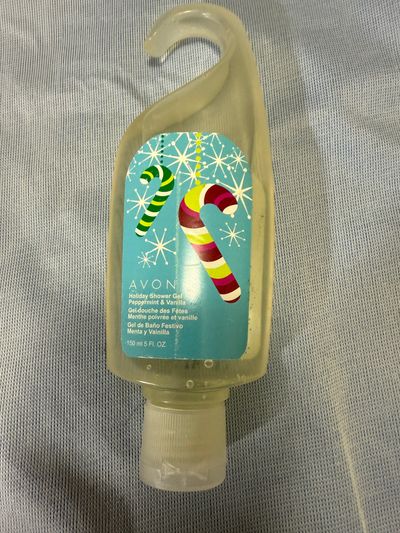 Avon 5 ounce peppermint, vanilla shower gel
