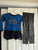 Disney Descendants 2 piece outfit long sleeved shirt and leather leggings 4T