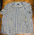 Blue and yellow plaid shirt 4xl  Men's - 4X