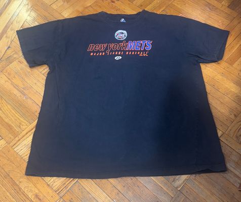Mets men shirt sz 4x black logo  Men's - 4X