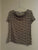 Jacklyn Smith Brown/White Stretch Top Women's - S