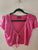 Windsor Short-sleeved, crop cardigan, fuchsia, tag removed never worn Women's - M