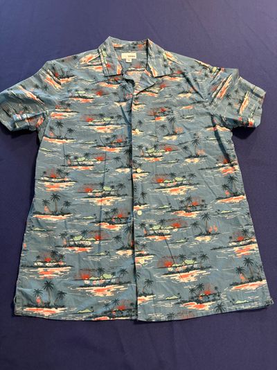 Sonoma short sleeve Blue tropical print Men's - M