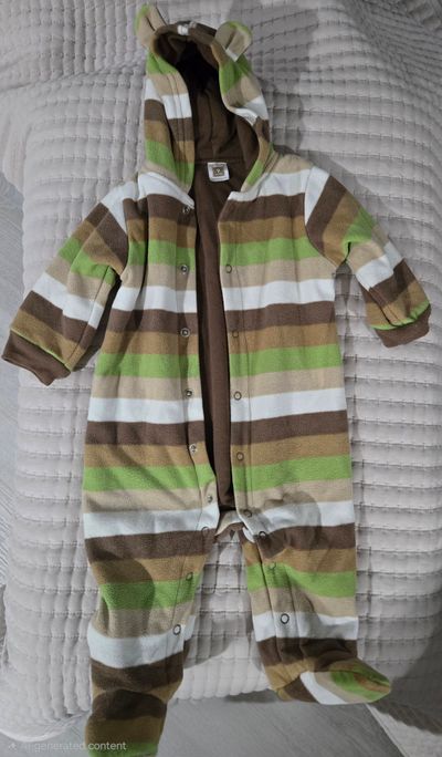 Carters Jumpsuit - warm and cozy fleece for the cold months 9 Months