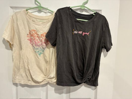 Wonder Nation 2 piece T-Shirt t-shirt set of 2 size 4/5 5T