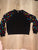 SHEIN Size 9 Heart patterned black sweater
