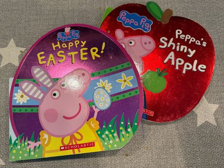 Peppa pig Peppas shiny apple and happy Easter books